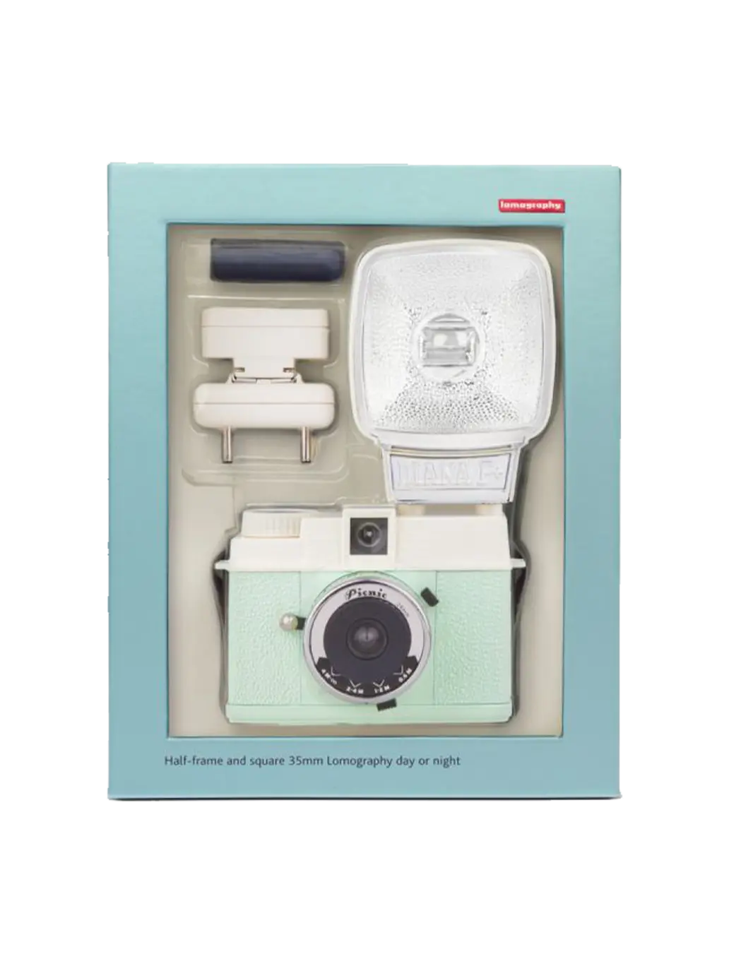 Analogowy aparat Diana Mini &amp; Flash Half-frame &amp; Square Camera Lomography BEBE Concept 