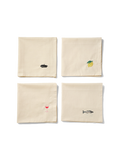 Zestaw bawełnianych serwetek Napkin Set Midnatt BEBE Concept 