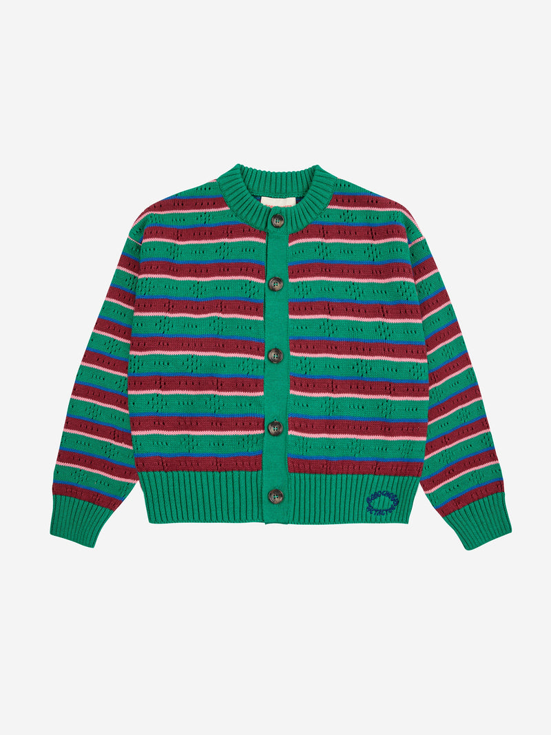 Tic Tac Toe striped cardigan Kids Bobo Choses BEBE Concept 