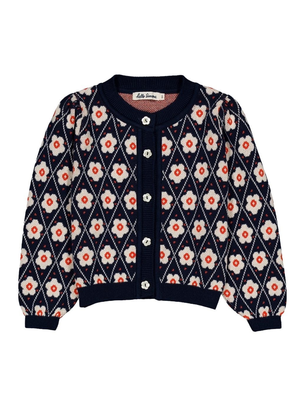 Kardigan Lison cardigan Navy Flower Hello Simone BEBE Concept 