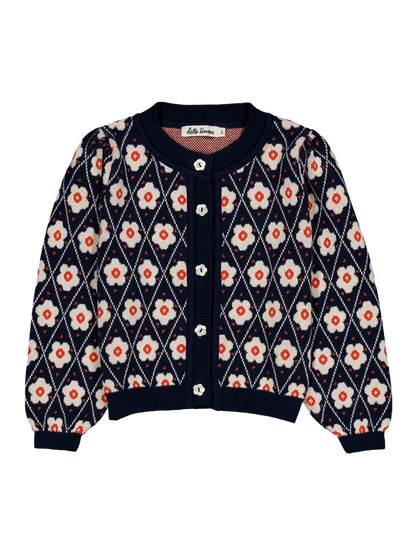 Kardigan Lison cardigan Navy Flower Hello Simone BEBE Concept 