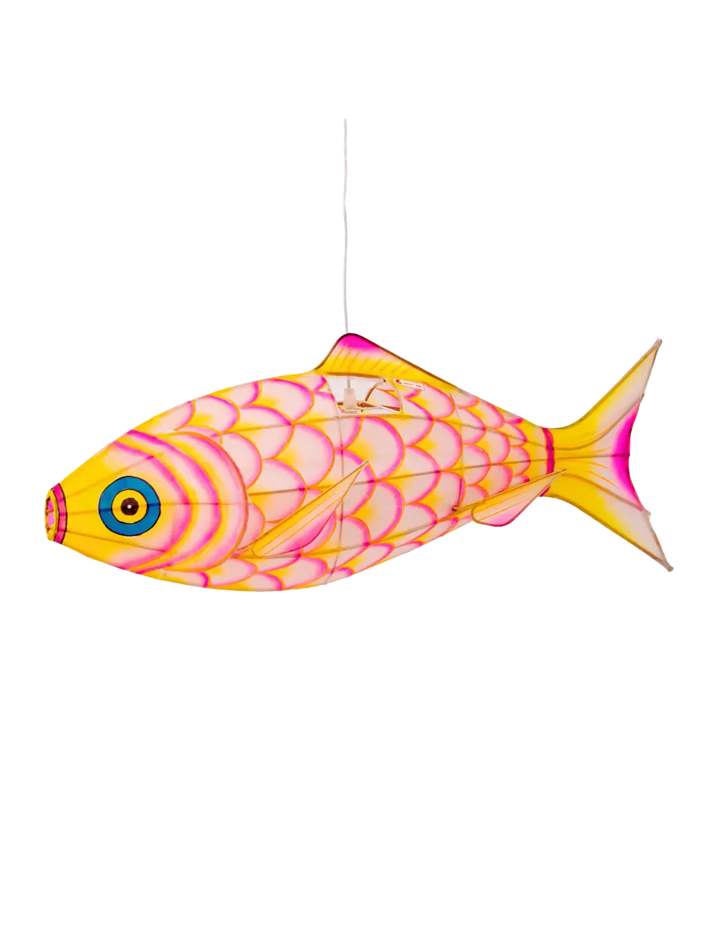 Ręcznie malowany lampion z jedwabiu Small Carp Petit Pan BEBE Concept 