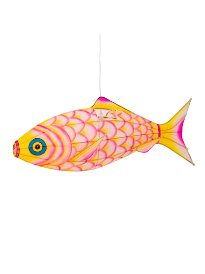 Ręcznie malowany lampion z jedwabiu Small Carp Petit Pan BEBE Concept 