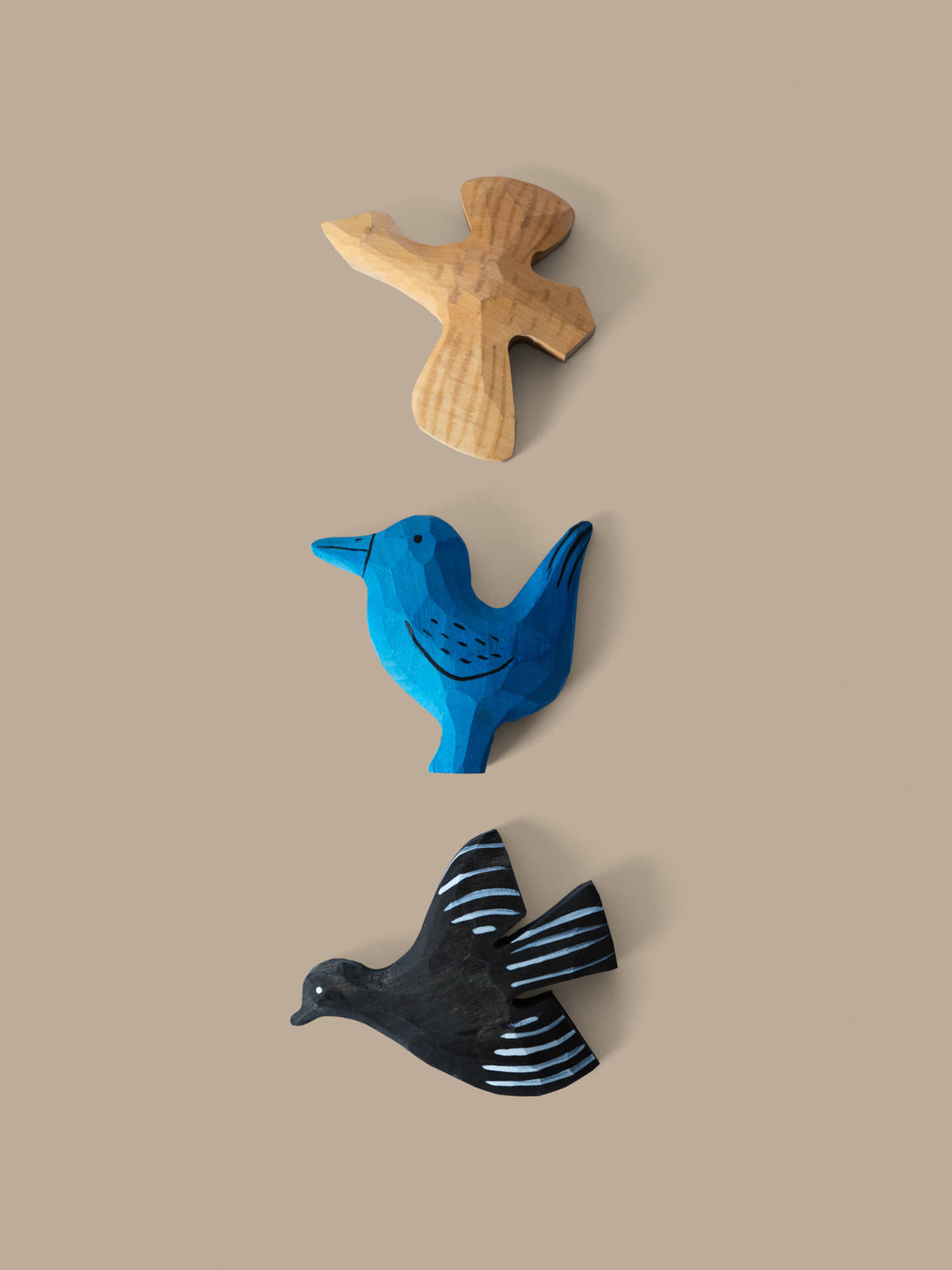 Zestaw magnesów Bird Hand-carved Magnets