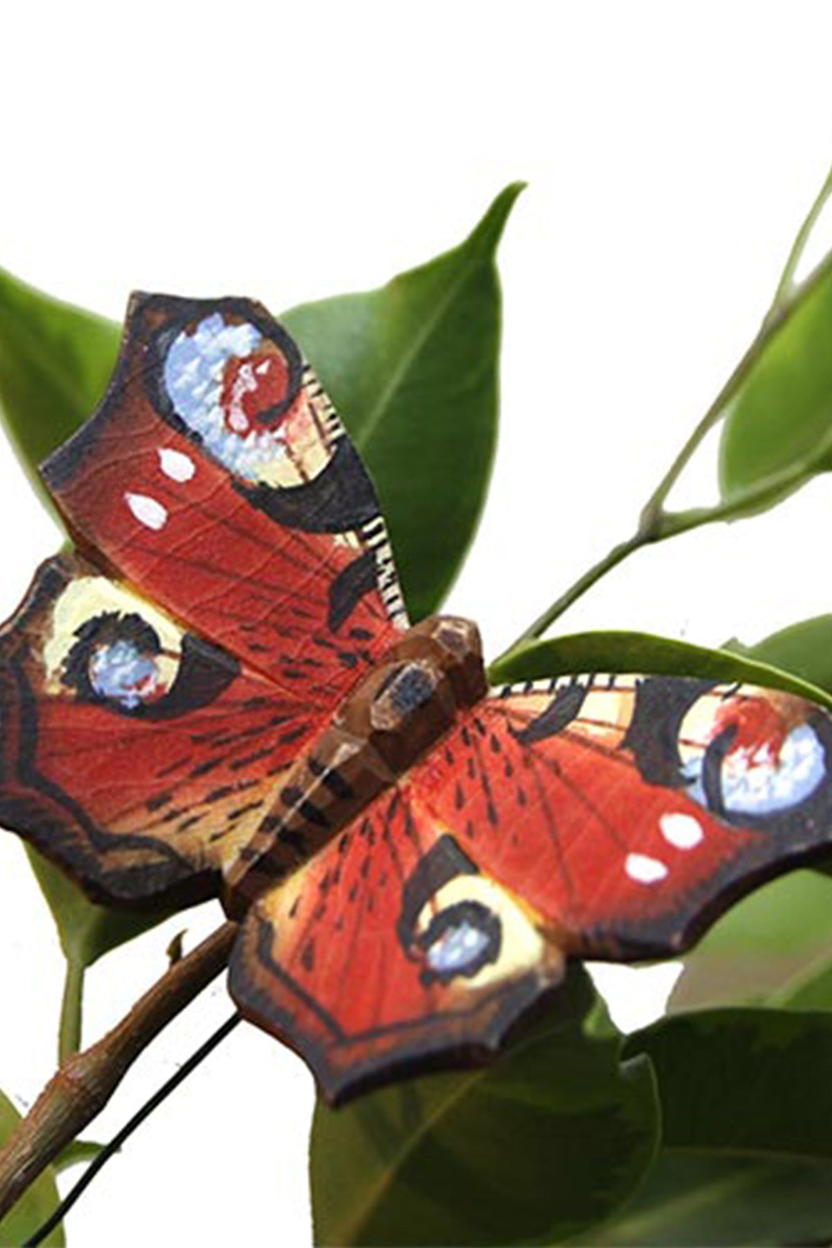 Pfauen-Schmetterling-Holzmagnet