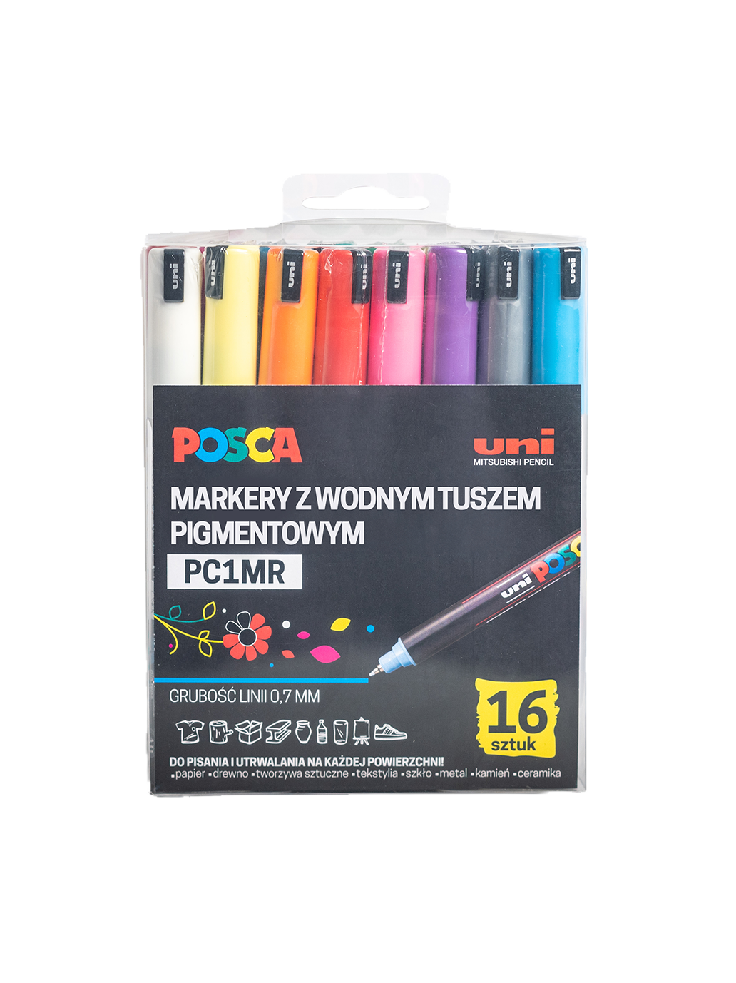 Markery z farbą plakatową POSCA PC1MR UNI BEBE Concept 