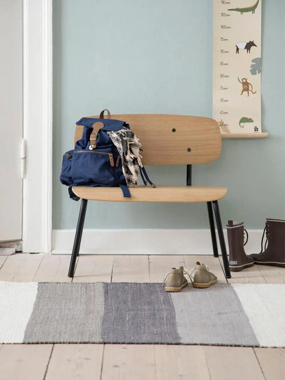 drewniana ławka dziecięca Oakee Bench Sebra BEBE Concept 