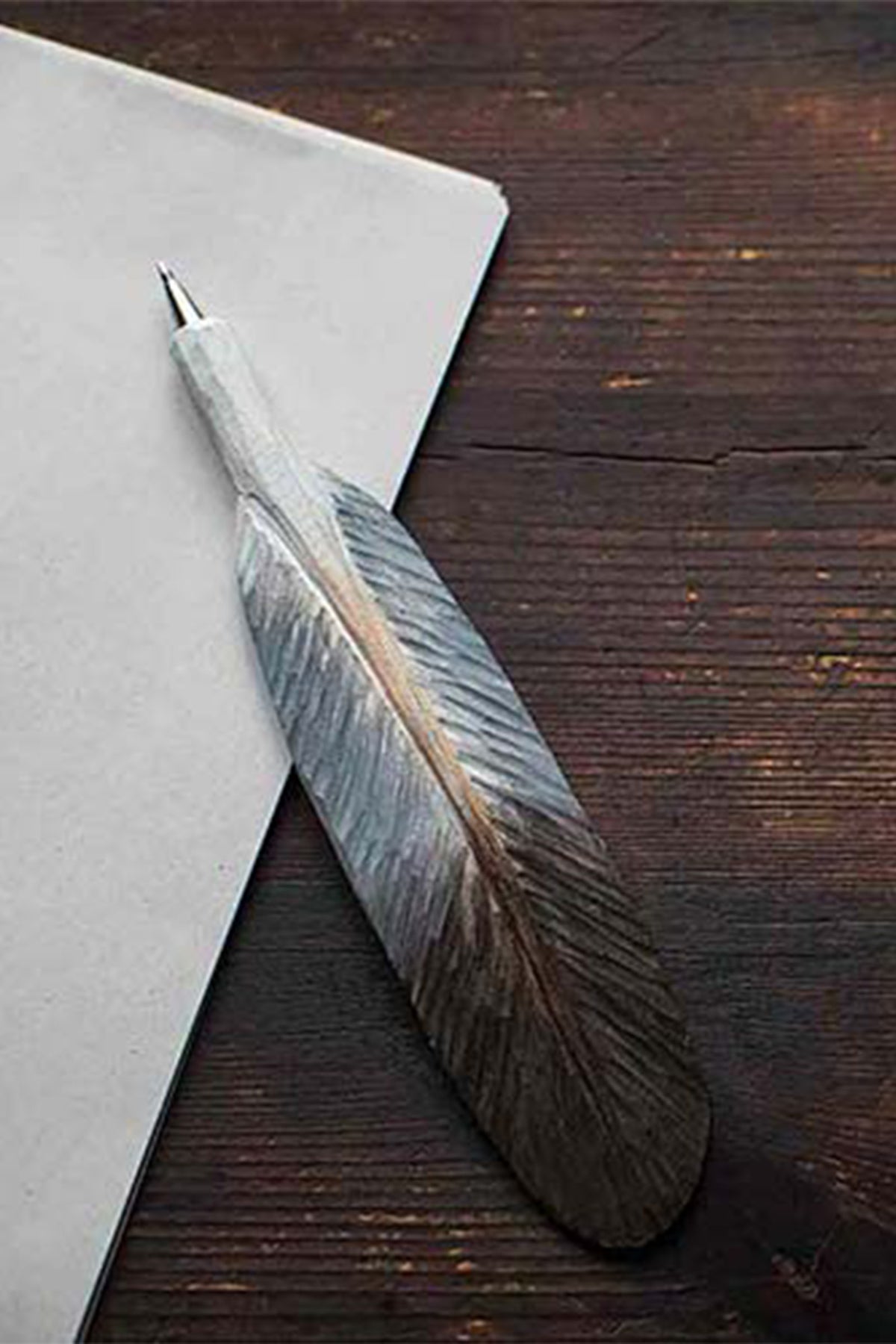 Taubenfederkäfig aus Holz