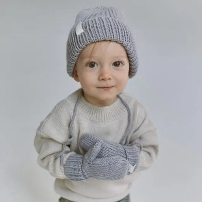 rękawiczki jednopalczaste z wełny merino Mille Family BEBE Concept 