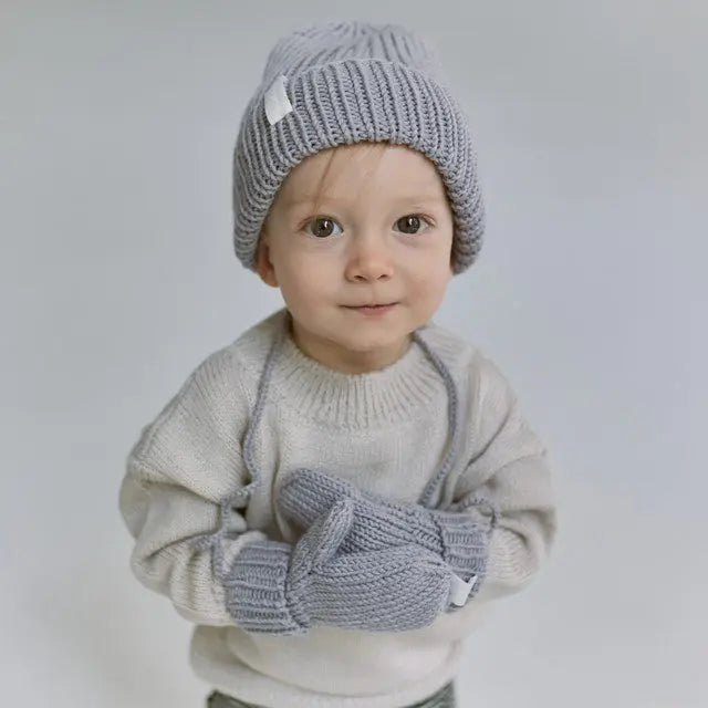 rękawiczki jednopalczaste z wełny merino Mille Family BEBE Concept 