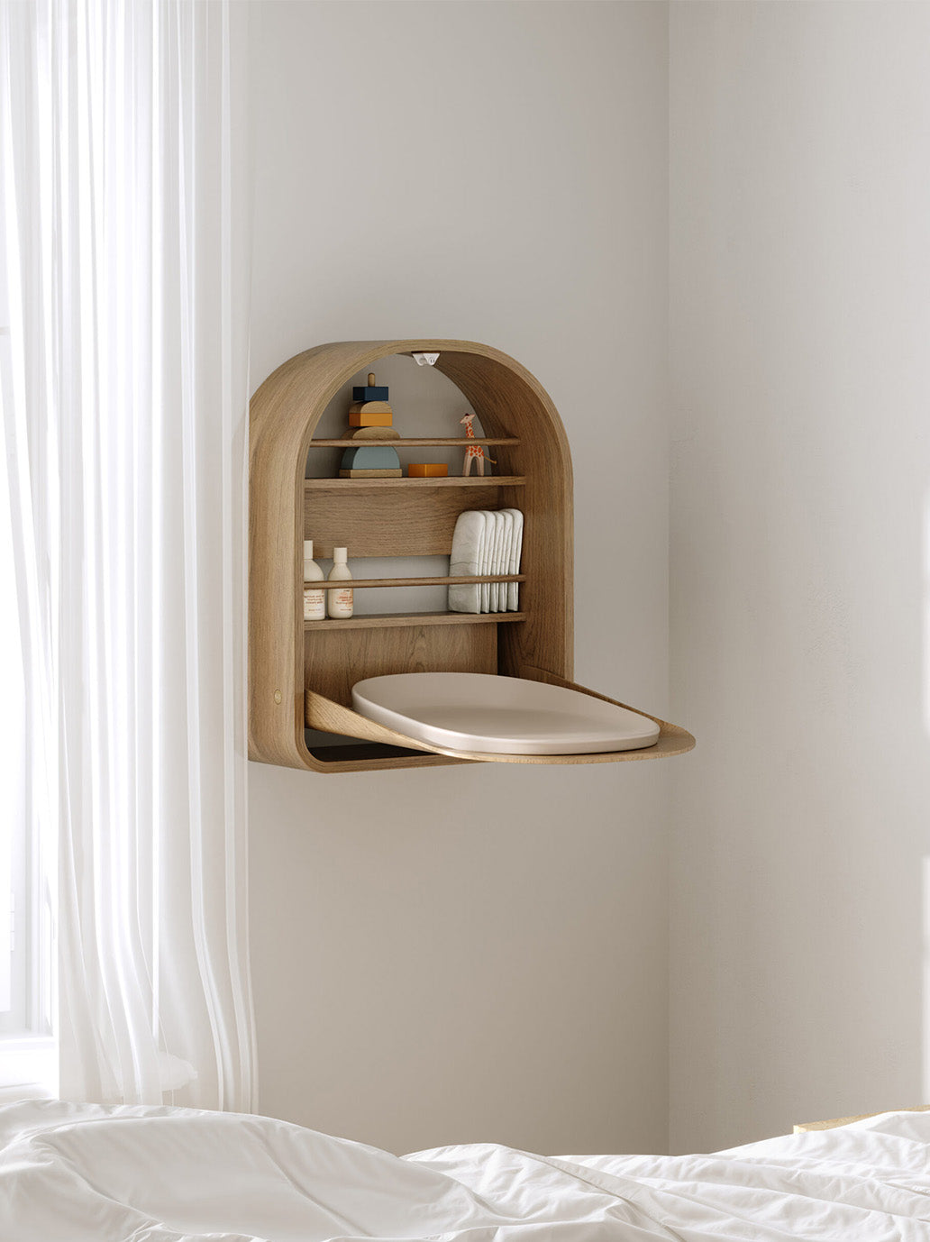 Składany stół do przewijania Kai Wall Changing Table Kas Kopenhagen BEBE Concept 