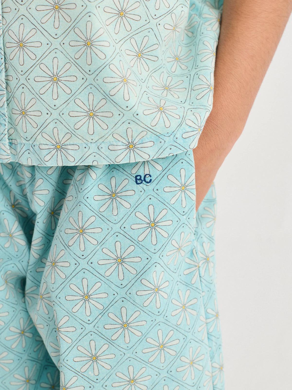 Spodnie Daisy Mosaic all over woven culotte pants Bobo Choses BEBE Concept 