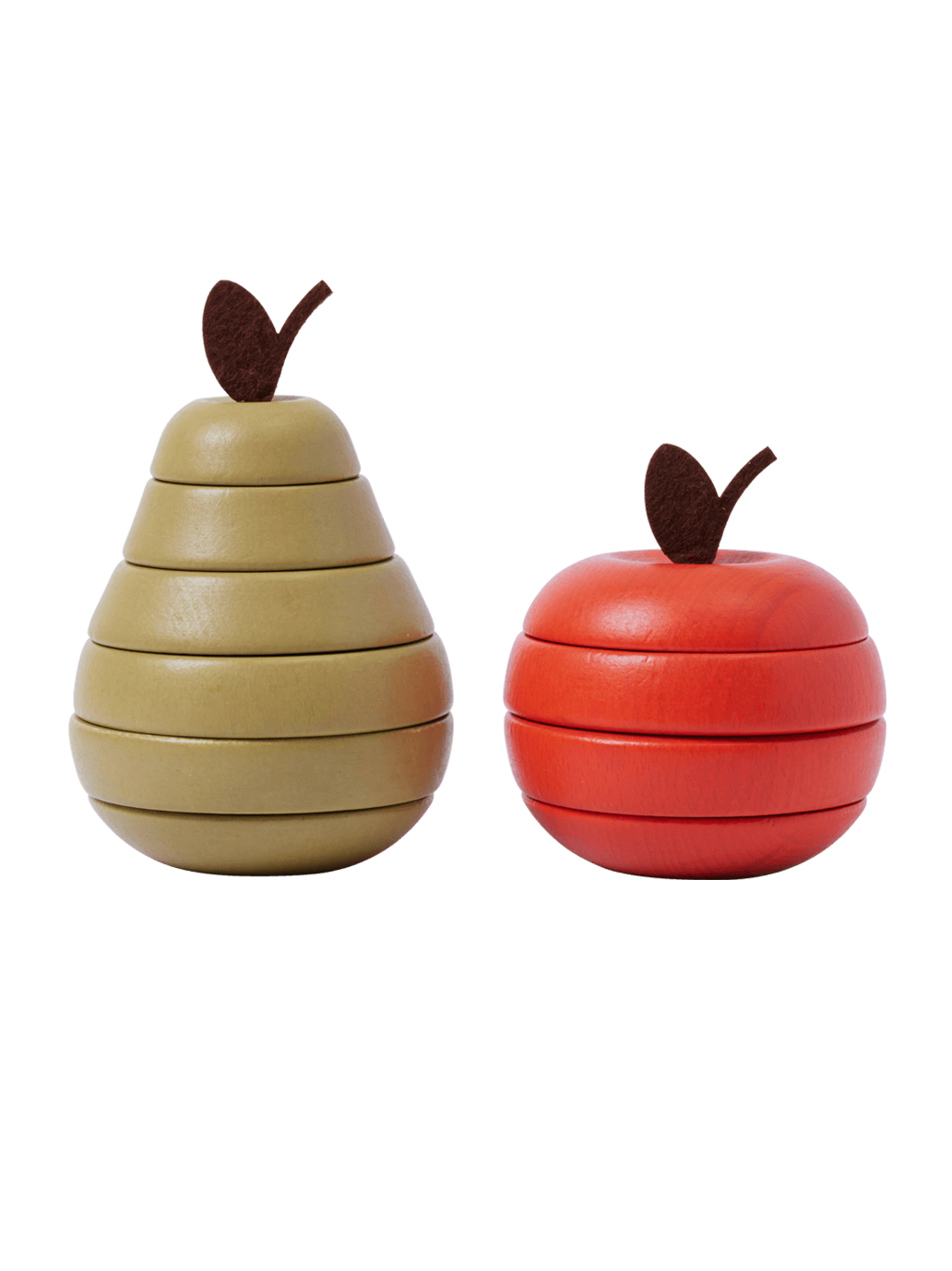 Zestaw zabawek Stacking Apple and Pear Ferm Living BEBE Concept 