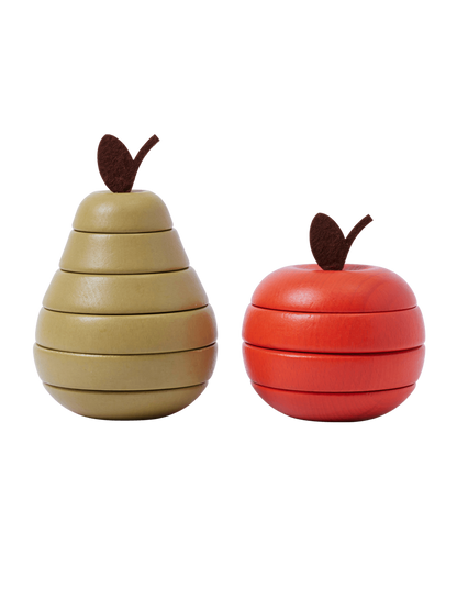 Zestaw zabawek Stacking Apple and Pear Ferm Living BEBE Concept 