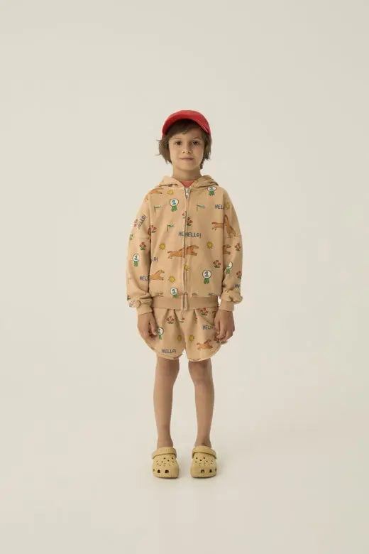 Horses Allover Zipped Sweatshirt The Campamento BEBE Concept 