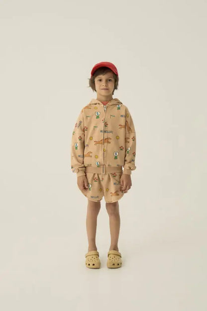 Horses Allover Zipped Sweatshirt The Campamento BEBE Concept 