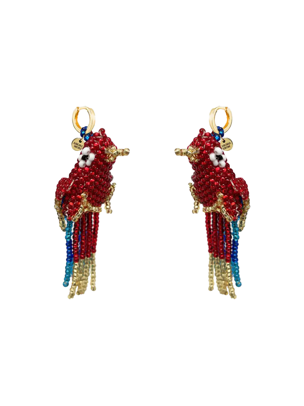 Kolczyki Parrot earrings Amori Mori BEBE Concept 