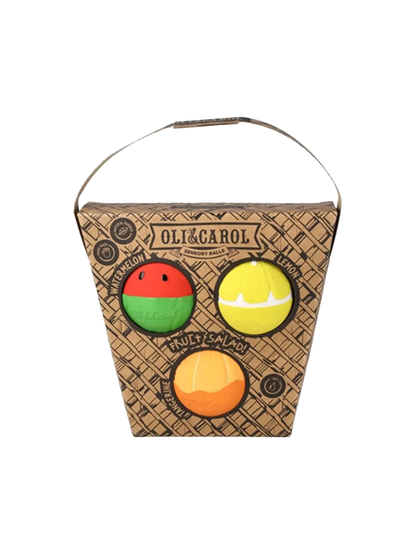 Piłki sensoryczne z kauczuku Fruit Salad Oli &amp; Carol BEBE Concept 