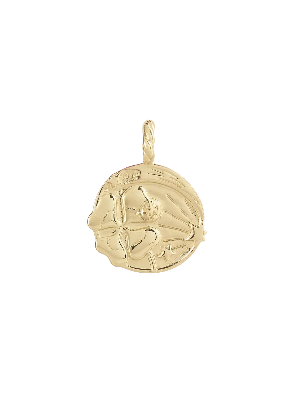 Pozłacana zawieszka Memorable Charm Luck Anna + Nina BEBE Concept 