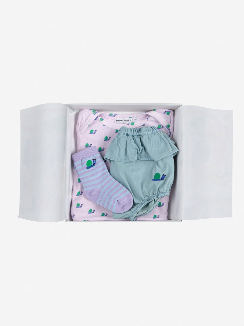 Zestaw prezentowy Funny Snail gift set Bobo Choses BEBE Concept 
