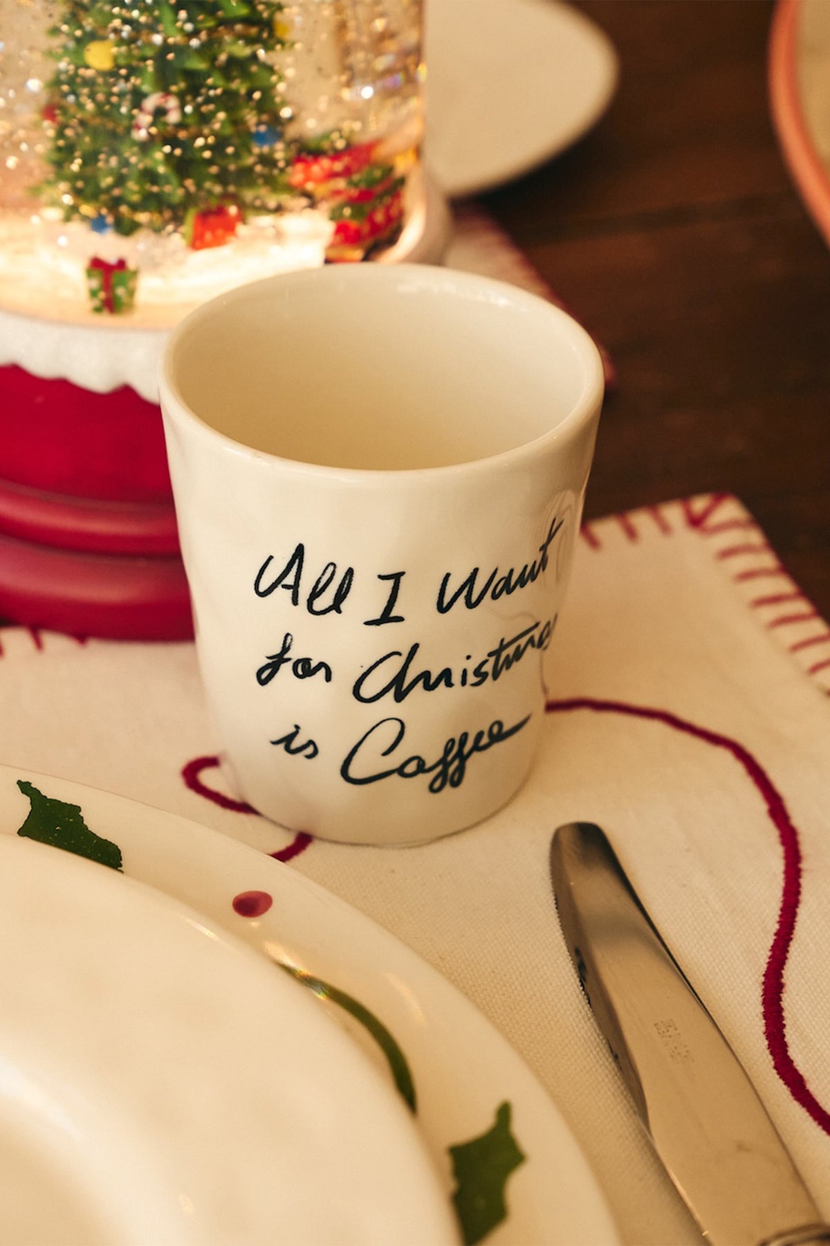 Taza All I Want Is Coffee WHITE