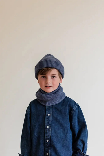 Tour de cou Gigi en laine mérinos DENIM