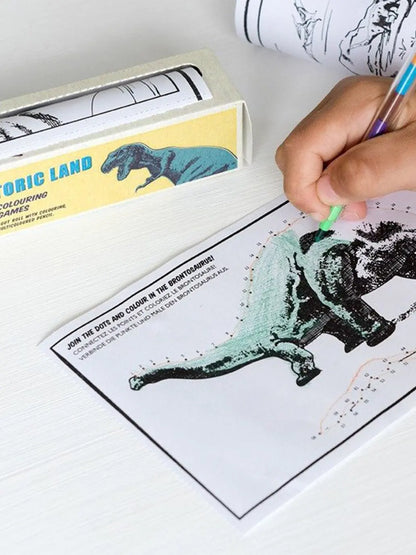 Gry i kolorowanki podróżne w rolce Rex London BEBE Concept 