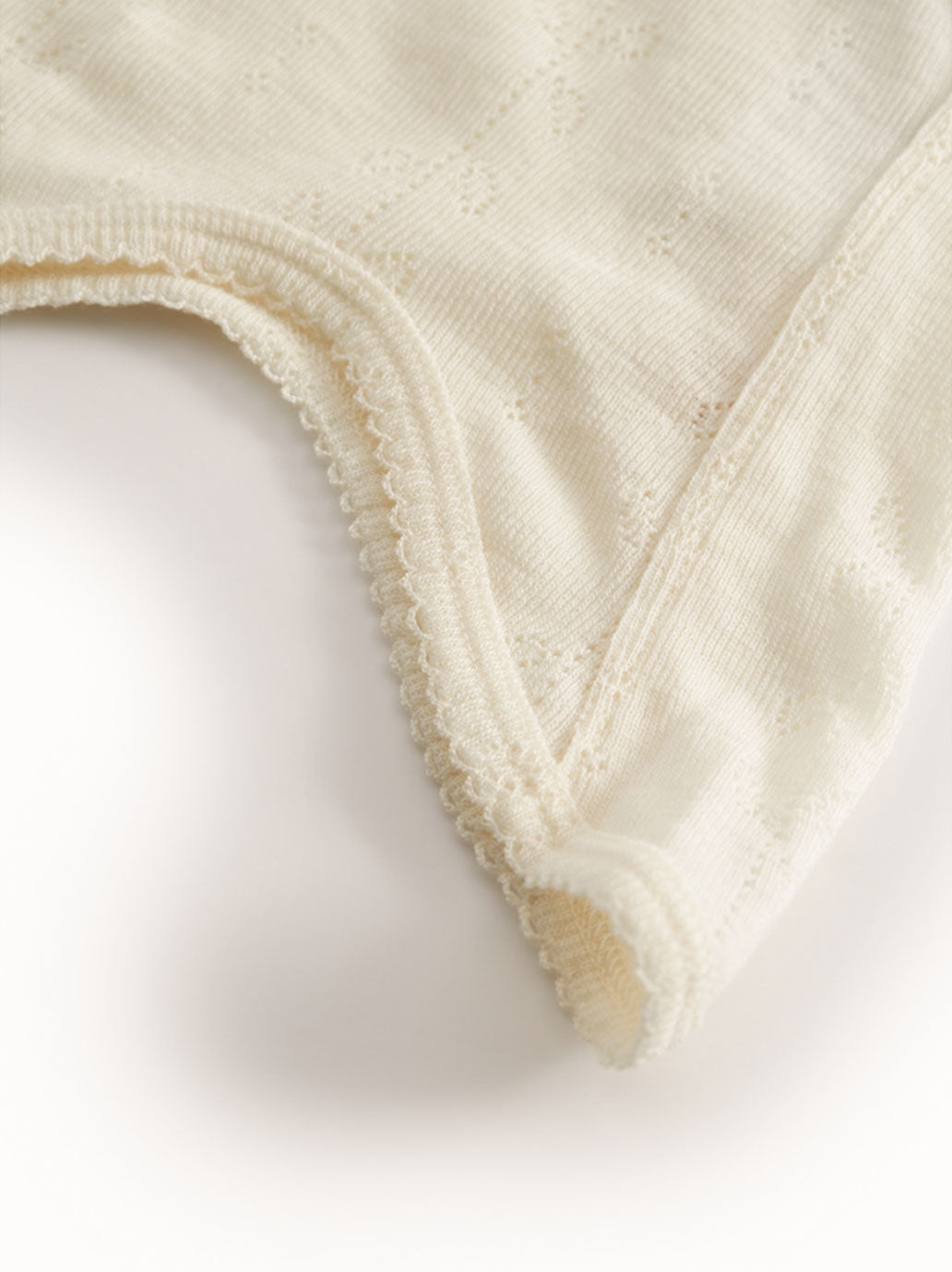 Kominiarka niemowlęca merino Balaclava Pointelle MarMar Copenhagen BEBE Concept 