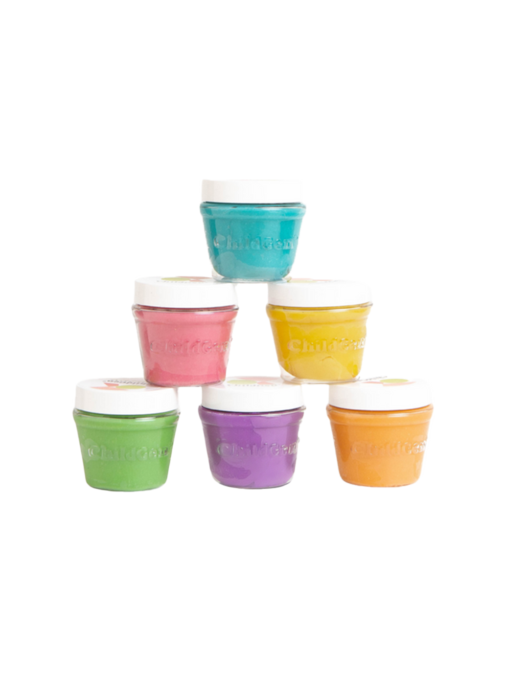 Naturalna ciastolina w słoiczkach 6 kolorów ChildGen BEBE Concept 