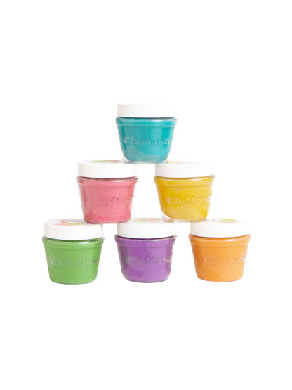 Naturalna ciastolina w słoiczkach 6 kolorów ChildGen BEBE Concept 