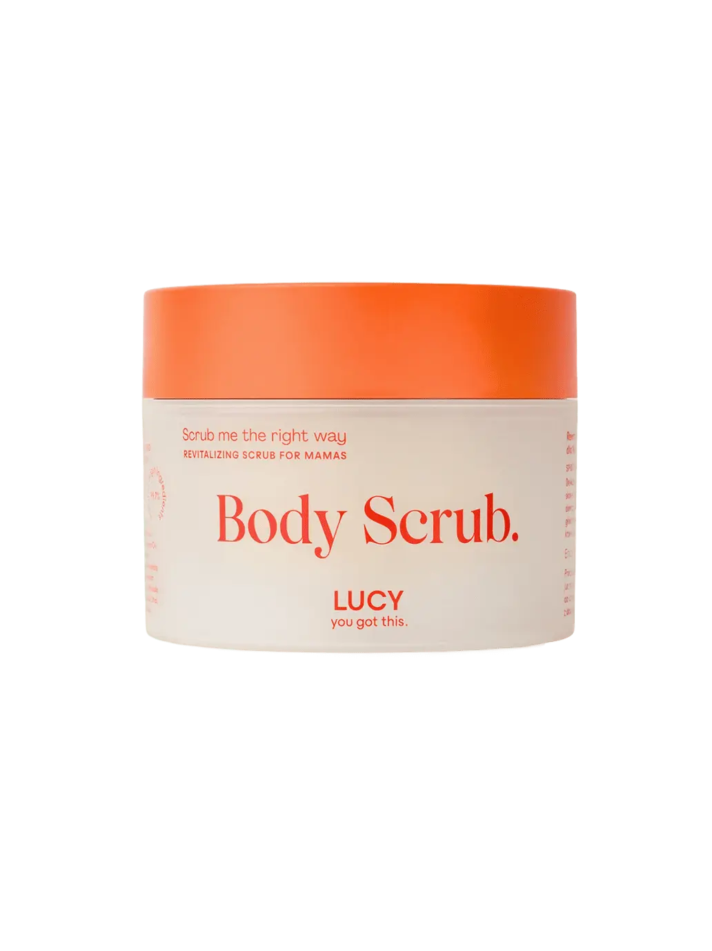 Rewitalizujący peeling cukrowy dla Mam Body Scrub Lucy BEBE Concept 