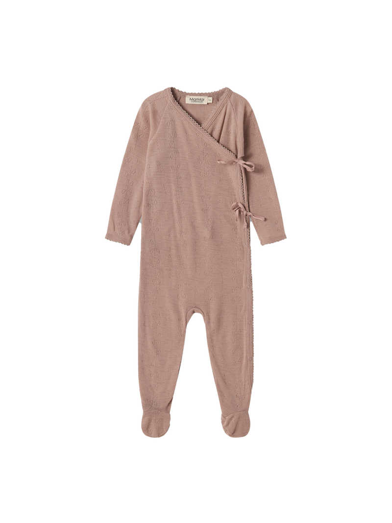 Śpioszki niemowlęce merino Rubetta Pointelle MarMar Copenhagen BEBE Concept 