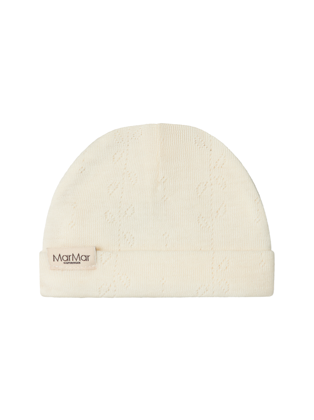 Czapeczka niemowlęca z merino Aiko Pointelle MarMar Copenhagen BEBE Concept 