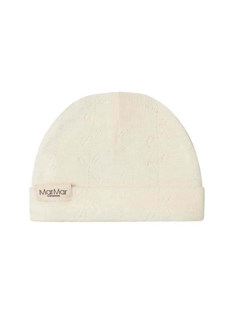Czapeczka niemowlęca z merino Aiko Pointelle MarMar Copenhagen BEBE Concept 