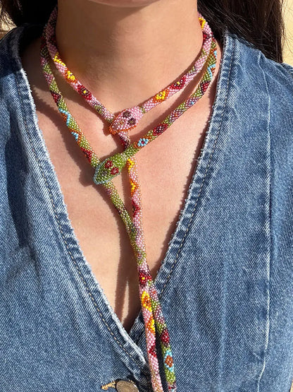 Naszyjnik z koralików Snake Necklace Amori Mori BEBE Concept 