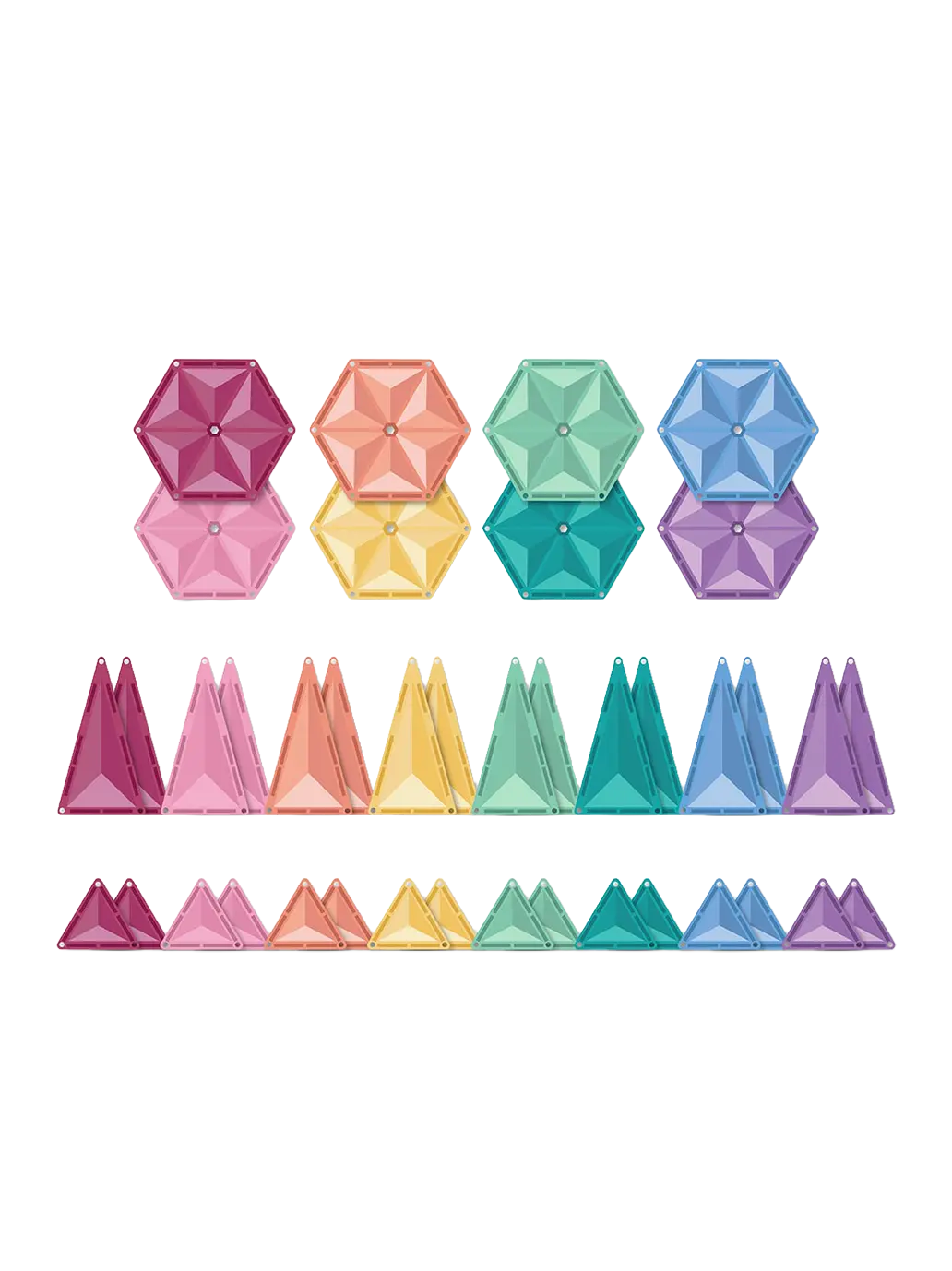 Klocki magnetyczne Pastel Geometry Pack Connetix BEBE Concept 
