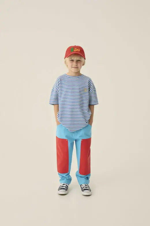 Blue Color Block Trousers The Campamento BEBE Concept 