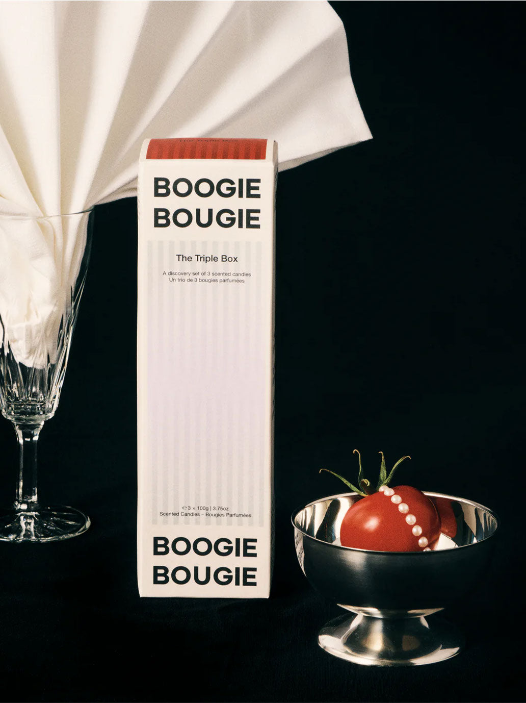 Zestaw świec z wosku sojowego The Triple Box Boogie Bougie BEBE Concept 