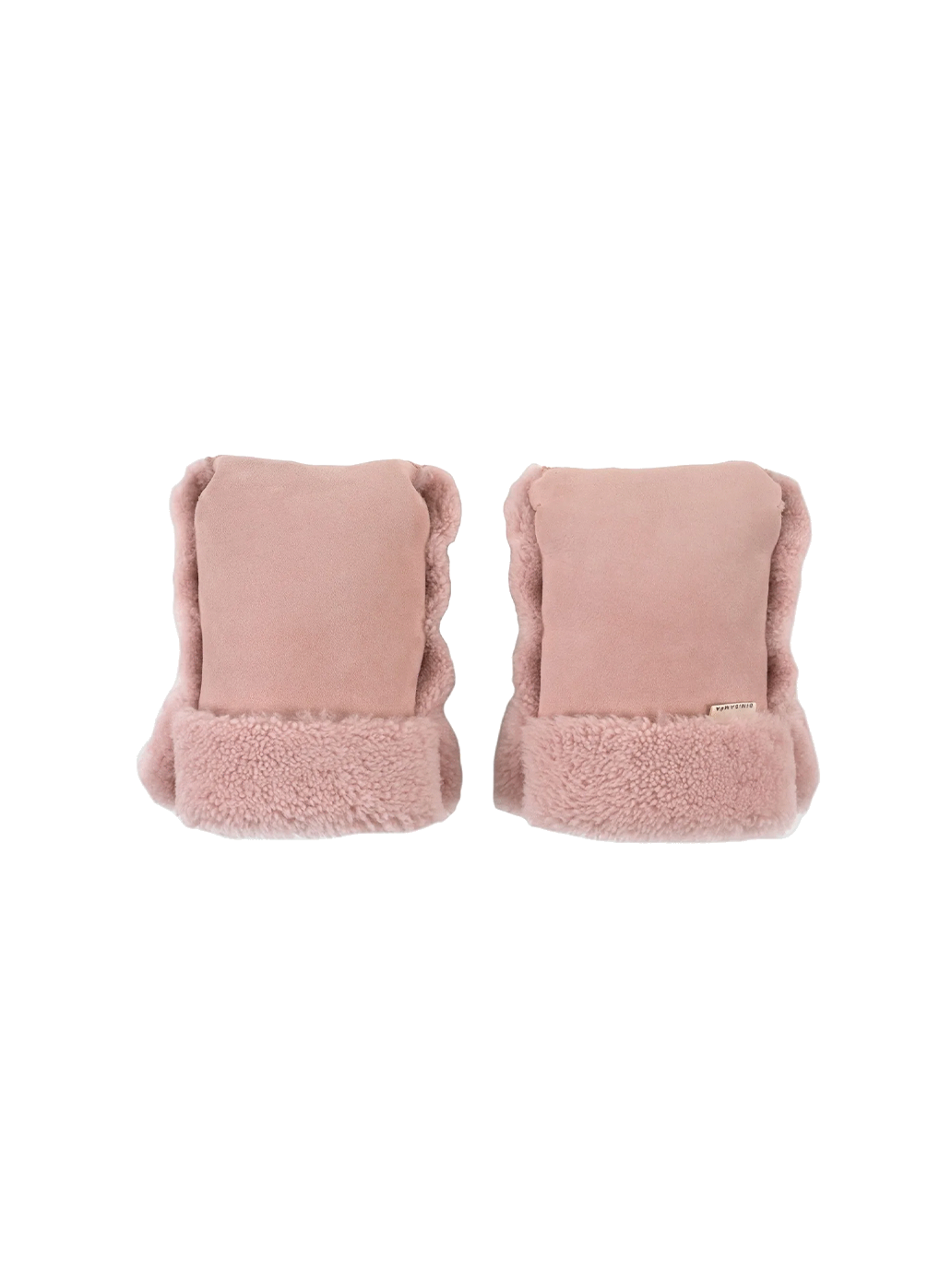 Muffs with natural merino wool ROSE