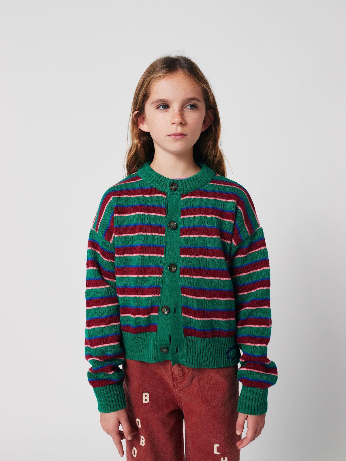 Tic Tac Toe striped cardigan Kids Bobo Choses BEBE Concept 