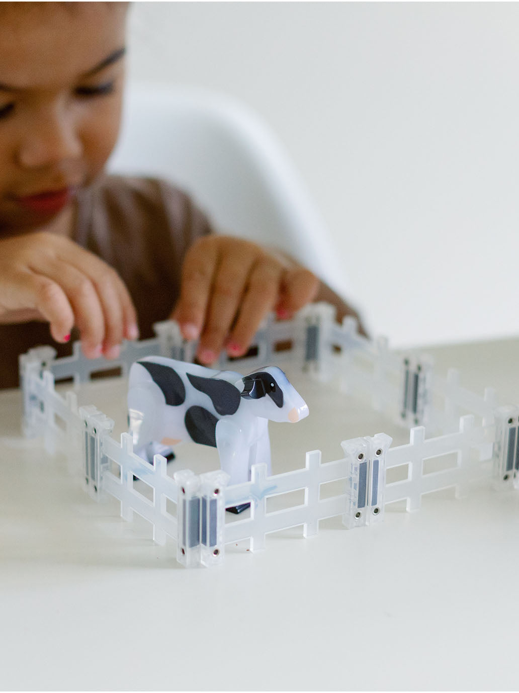 Klocki magnetyczne Farm Animals 25 el. Magna-Tiles BEBE Concept 
