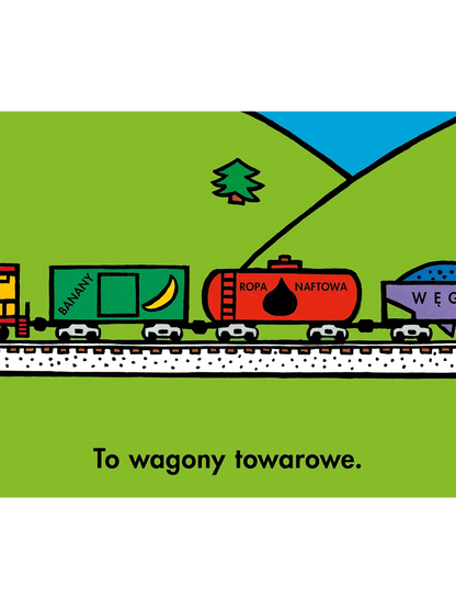 Pociągi Wydawnictwo Dwie Siostry BEBE Concept 