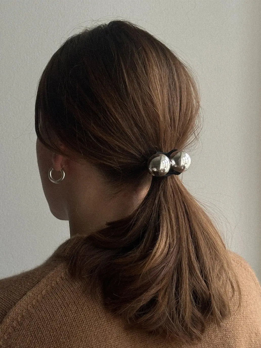 Gumka do włosów Amina Elastic Silver Pico BEBE Concept 