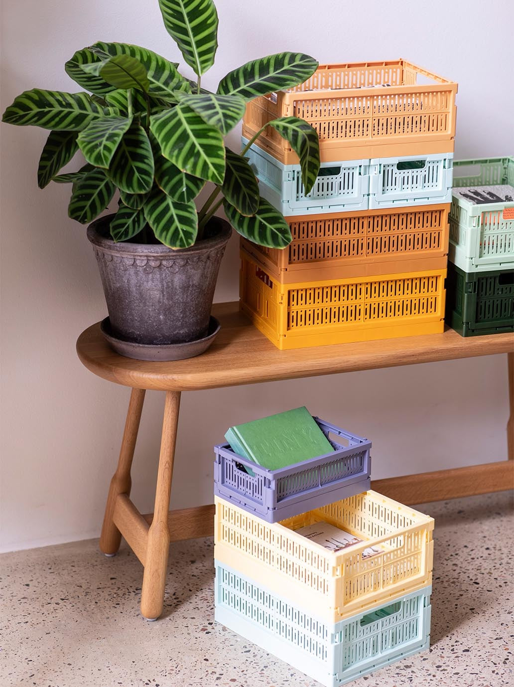 Skrzynka modułowa z recyclingu Made Crate BEBE Concept 