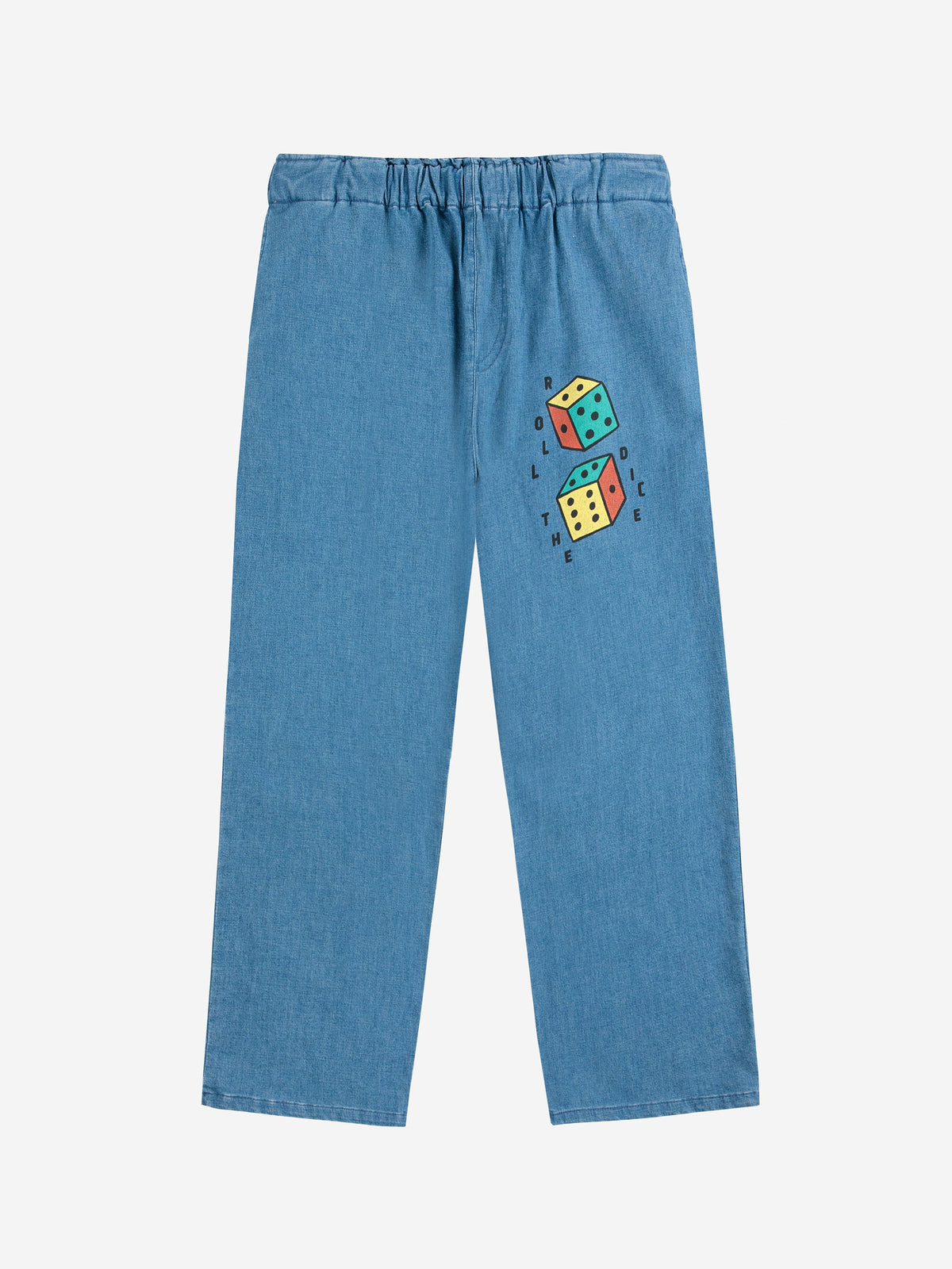 Roll the dice light denim pants Kids Bobo Choses BEBE Concept 