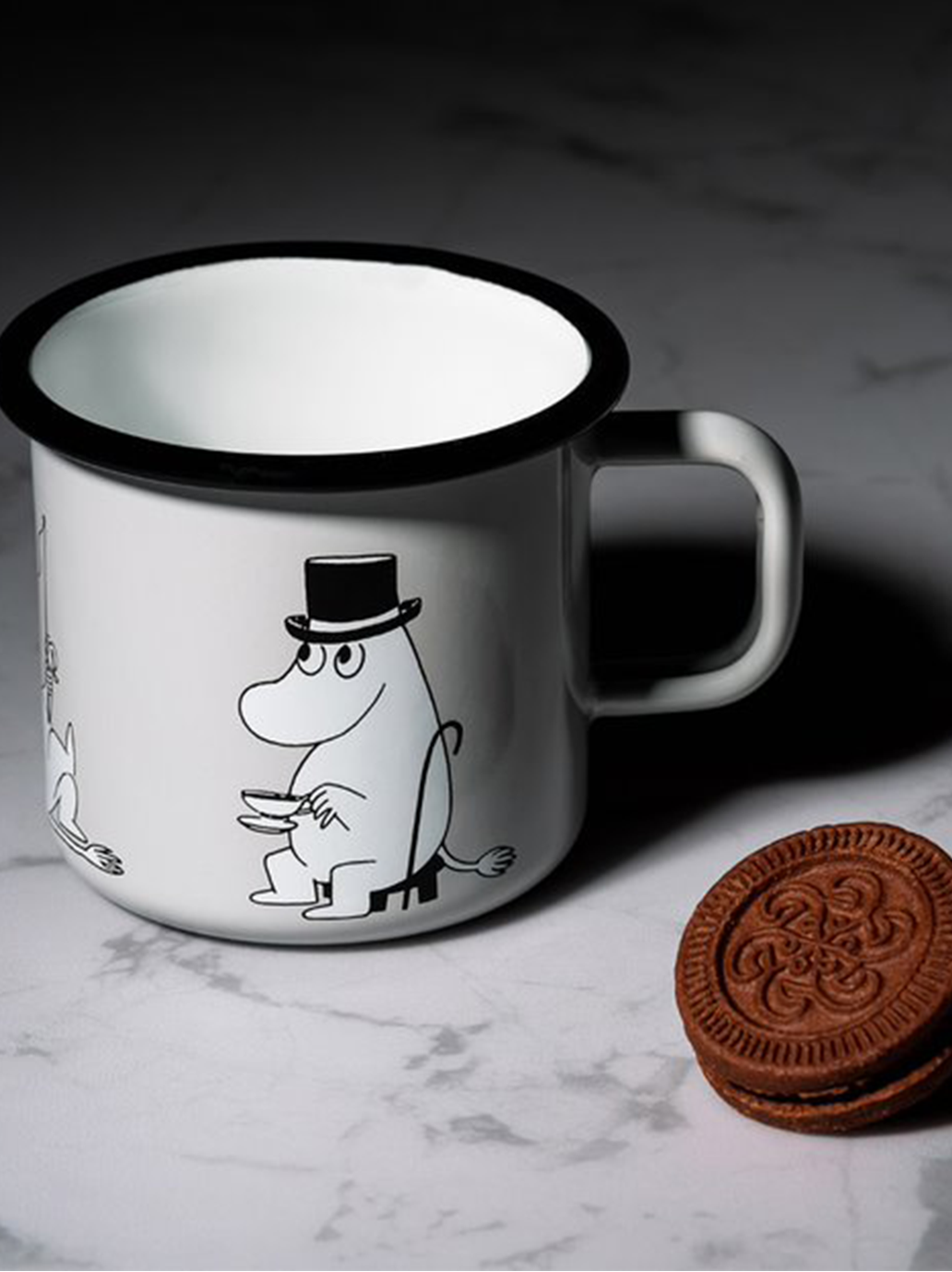 Emaliowany kubek retro Moomin 3.7 dl Muurla BEBE Concept 