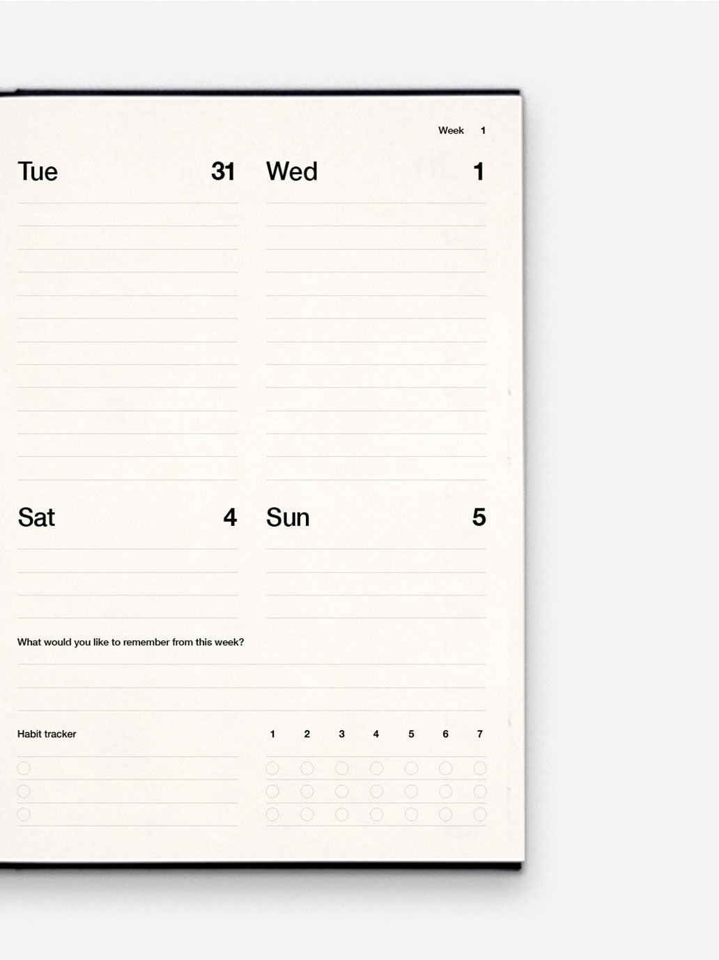Kal Note Set planner tygodniowy na 2026 rok KALSTORE BEBE Concept 