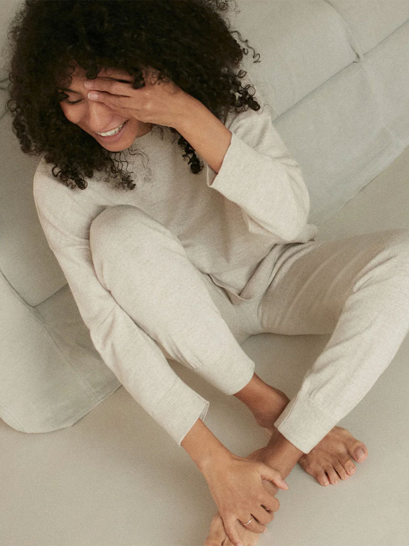 Damskie spodnie joggery z wełny merino Mille Family BEBE Concept 