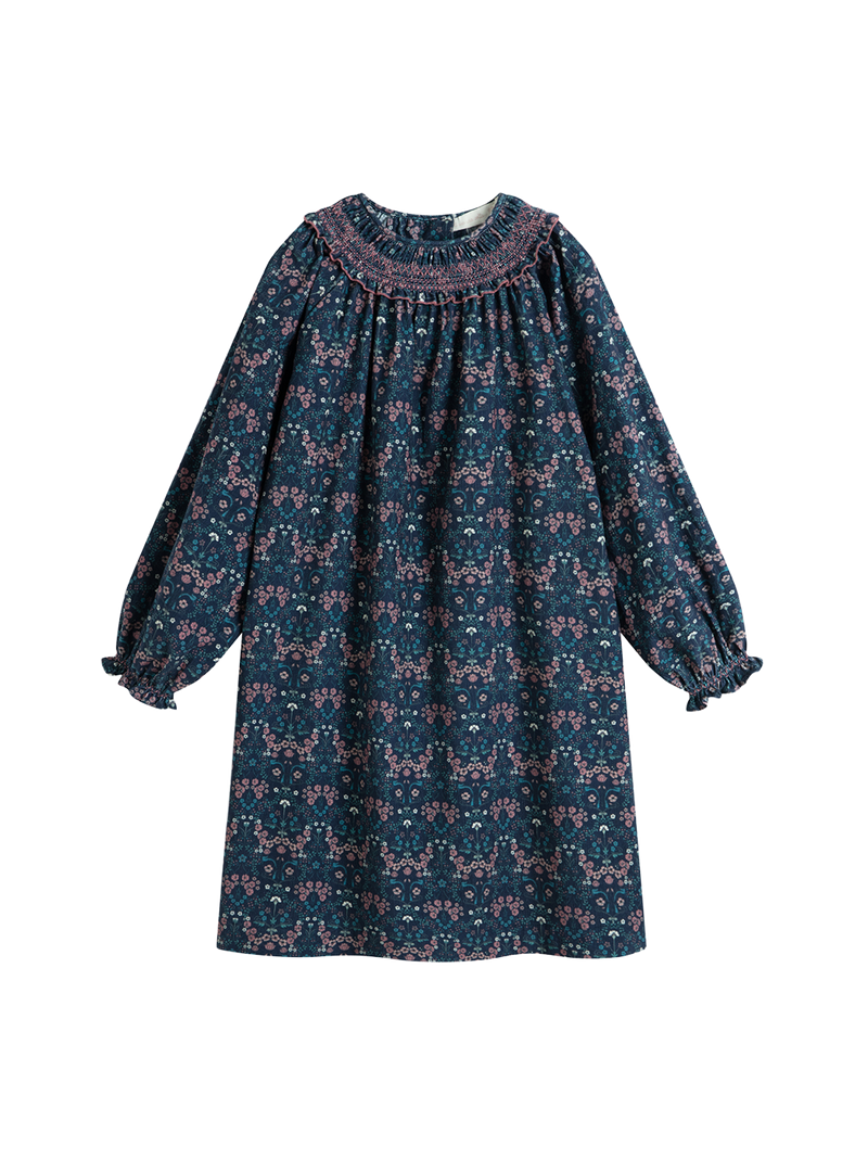 Sukienka Carol Dress Blue Art Nouveau C'era una volta BEBE Concept 
