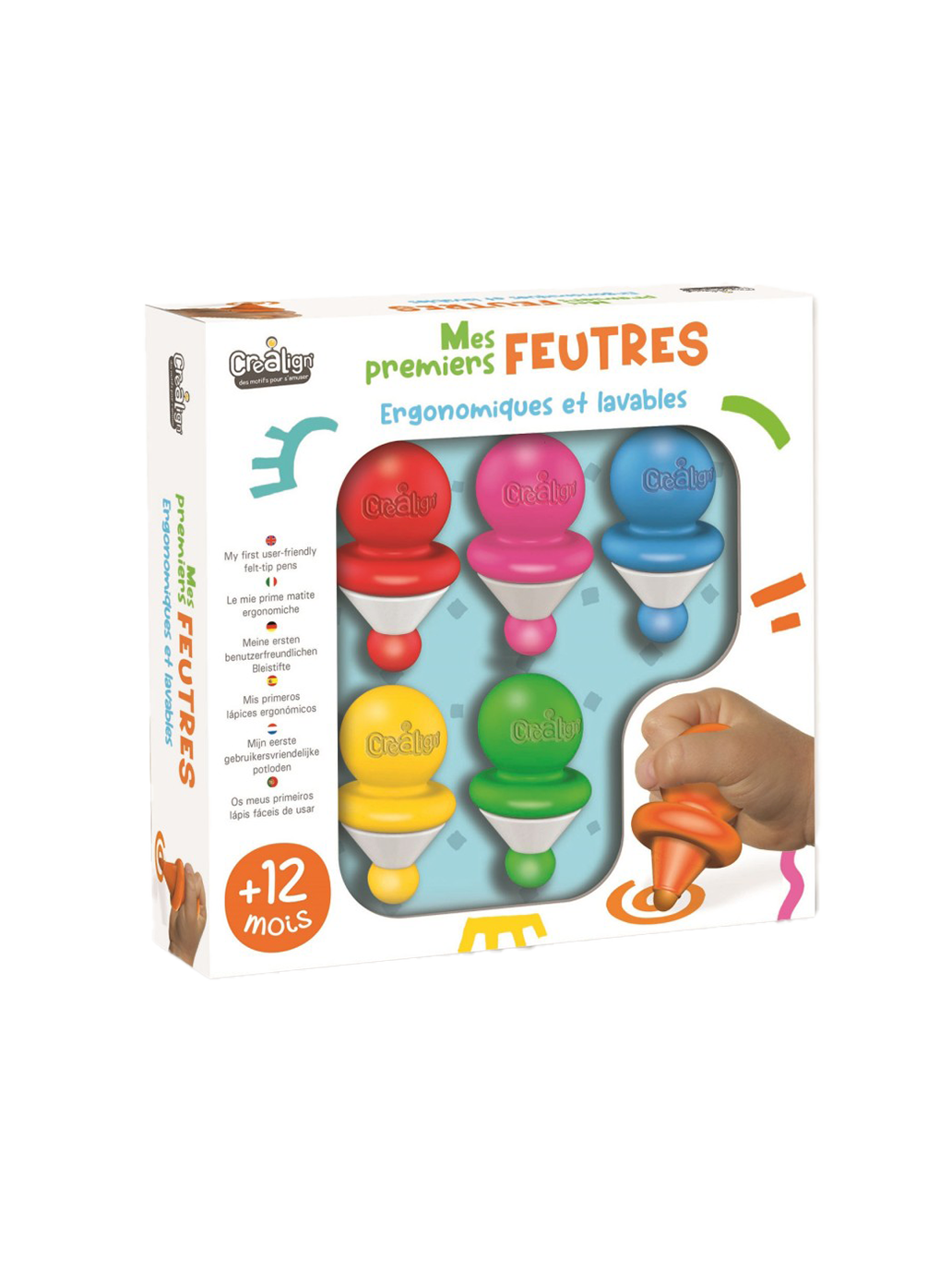 pierwsze flamastry dla dzieci Crealign BEBE Concept 
